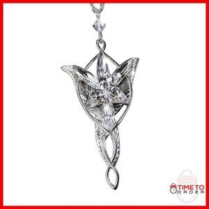 Sterling Silver Evenstar Pendant with 18" Chain, Lord of the Rings Jewelry